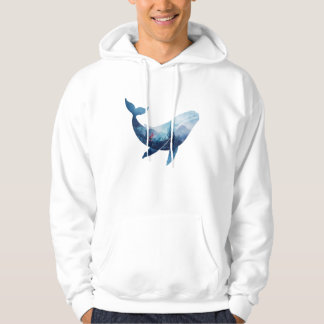 Elegantes Wal-Meeresleben-Design Hoodie
