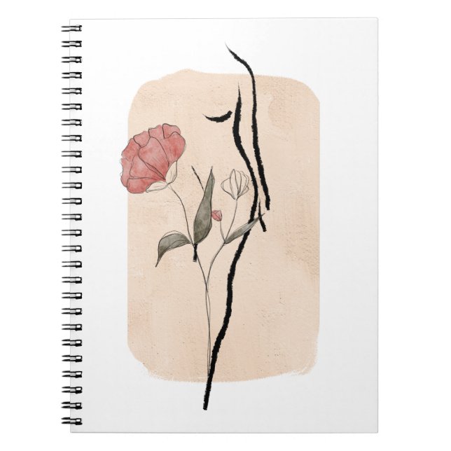 Elegantes Wall Art Design Spiral Foto Notebook Notizblock (Vorderseite)
