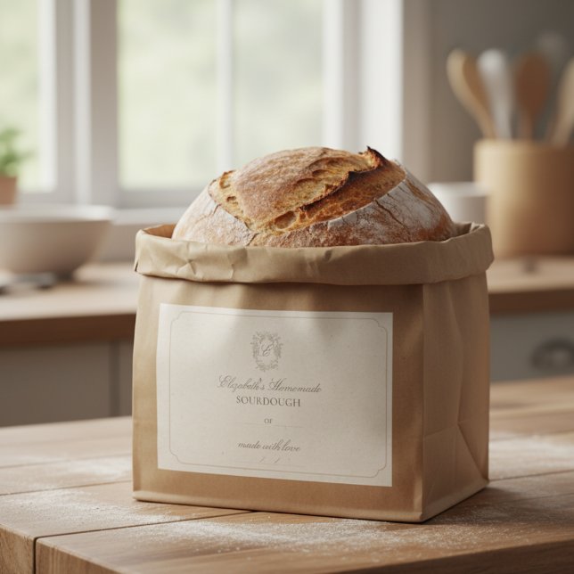 Elegantes Wappen DIY, hausgemachte Geschenkartikel Lebensmitteletikett (Add a personal touch to your DIY and homemade gifts with this elegant label!)