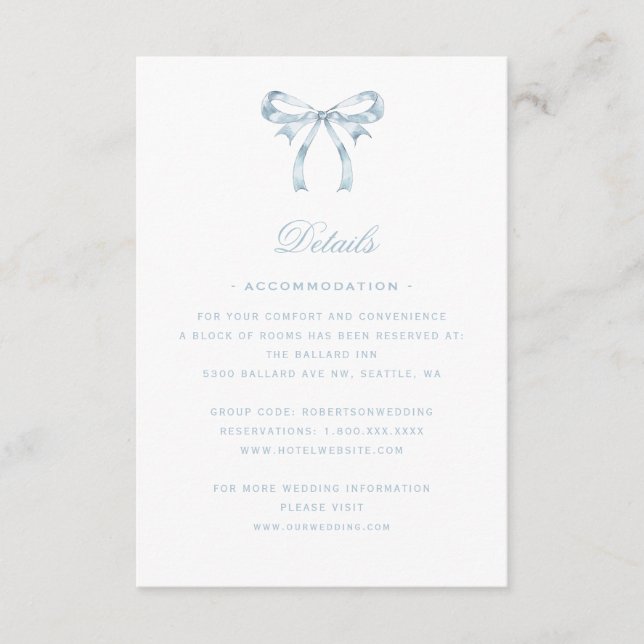 Elegantes Wappen für Blumenreath | Monogramm-Hochz Begleitkarte (Vorderseite)