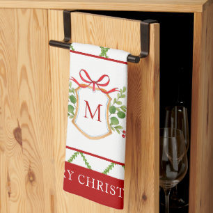 Elegantes Wappen mit erstklassigem Urlaub Geschirrtuch