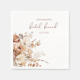 Elegantes warmes Blush-Brautparty Serviette