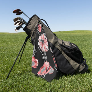 Elegantes Wasserfarben-Blumen-Dekor auffällig Golfhandtuch