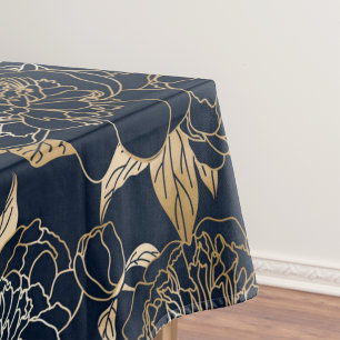 Elegantes Wasserfarben-Blumen-Dekorationsmuster Tischdecke