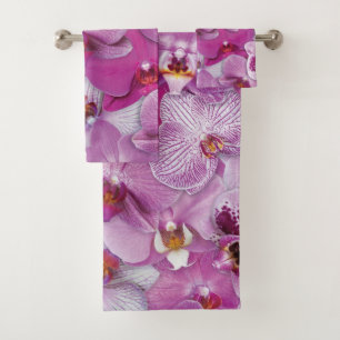 Elegantes Wasserfarben-Blumen-Dekoratives auffalle Badhandtuch Set