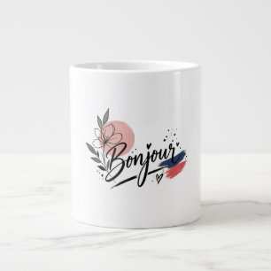 Elegantes Wasserfarben-Blumenbouquet Vintage Flora Jumbo-Tasse