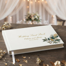 Elegantes Wasserfarben-Botanik-Eukalyptus-Gold-Grü