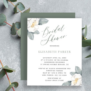 Elegantes Wasserfarben-BUDGET-Blumen-Brautjungfern