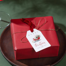 Elegantes Wasserfarben-Christmas-Schlitten