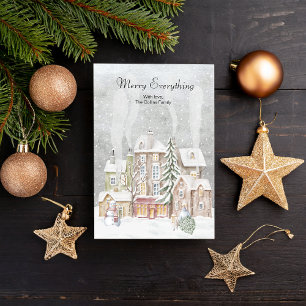 Elegantes Wasserfarben Frohe Weihnachten alles Gut