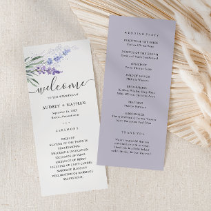 Elegantes Wasserfarben-Lavendel-Blumen-Hochzeitspr