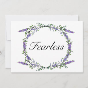 Elegantes Wasserfarben-Lavendel Eukalyptus Fearles Einladung