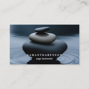 Elegantes Wasserfarben-Logo Zen Yoga Heilung Gesun Visitenkarte