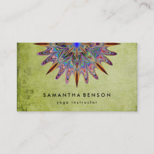 Elegantes Wasserfarben-Lotusblumen-Logo Yoga Visitenkarte