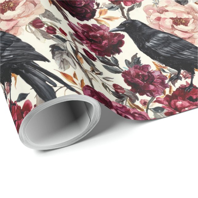 Elegantes WasserfarbenHalloween Geschenkpapier (Rolleneckpunkt)