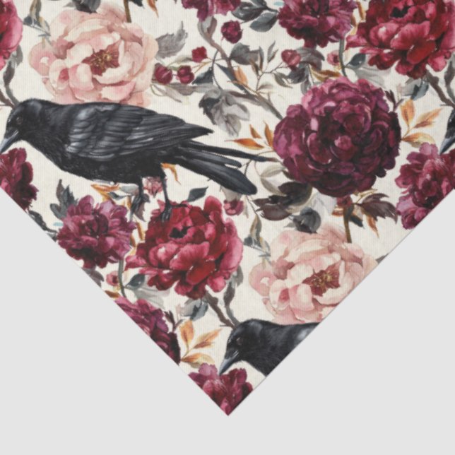 Elegantes WasserfarbenHalloween Seidenpapier (Ausschnitt)