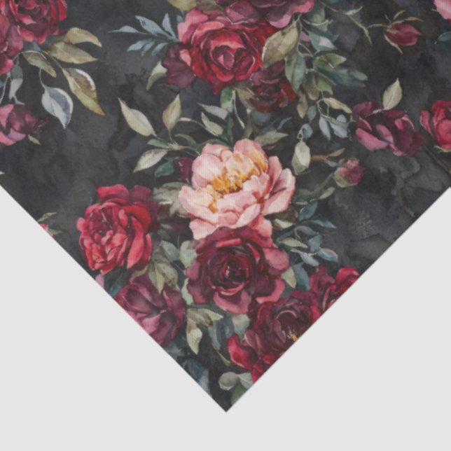 Elegantes WasserfarbenHalloween Seidenpapier (Ausschnitt)