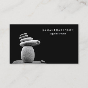 Elegantes Wasserfarblogo Zen-Yoga-Heilung Visitenkarte