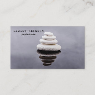 Elegantes Wasserfarblogo Zen-Yoga-Heilung Visitenkarte