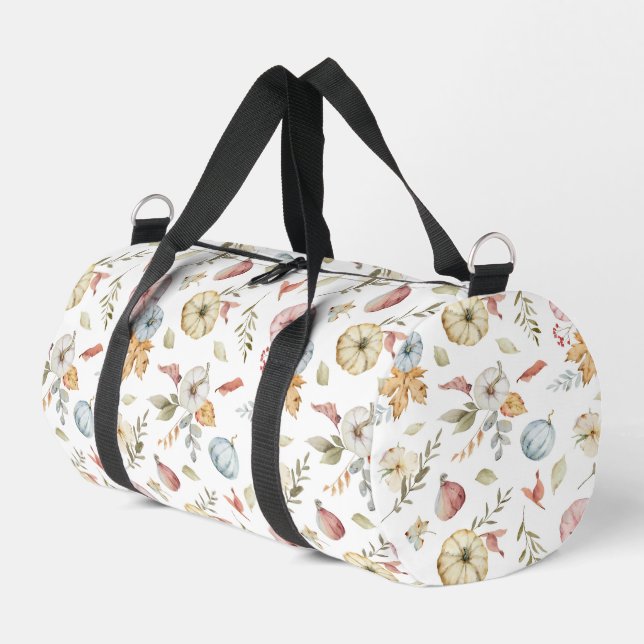 Elegantes Wasserfarbmuster im Herbst Duffle Bag (Linke Seite)