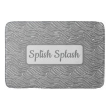 Elegantes Wassermuster Bath Mat