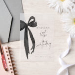 Elegantes Watercolor Black Bow 30. Geburtstag Part<br><div class="desc">Feiern Sie 30 stilvoll mit diesen anspruchsvollen Vellum-Einladungen! 🎀 mit einem minimalistisch schwarzen Bug Aquarell-Design lädt diese lichtdurchlässige Einrichtung zu einer Touch von Eleganz und Raffinesse zu Ihrem Meilenstein. Ideal für eine Coquette, eine schwarze Krawatte oder eine moderne Chic-Feier, sie Set den Ton für eine unvergessliche Nacht des Glamours und...</div>