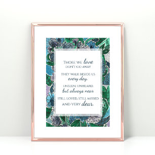 Elegantes Watercolor-Blume-Framework-Beileid