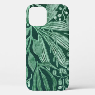 Elegantes Watercolor Botanisches grünes Blätter Ku Case-Mate iPhone Hülle