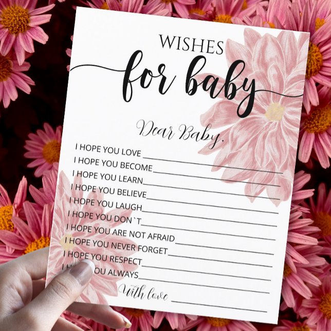 Elegantes Watercolor Chrysanthemum Wünsche für Bab (Von Creator hochgeladen)