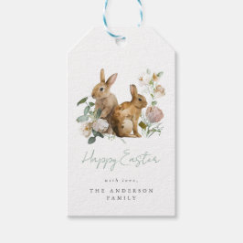 Elegantes Watercolor Florentiner Ostern Geschenkanhänger
