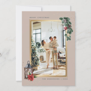 Elegantes Watercolor Foto Weihnachten