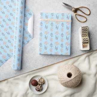 Elegantes Watercolor Ocean Wrapping Paper Geschenkpapier