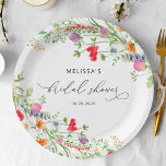Elegantes Watercolor-Wildblumen-Brautparty Pappteller<br><div class="desc">Genießen Sie die lebendige Schönheit unserer eleganten Aquarell Wildblumen Brautparty Paper Teller, wo ein Kaleidoskop von Farbtönen tanzt in einer Feier der Liebe und der Schönheit der Natur. Dieses Design ist ein visuelles Meisterwerk mit einer Reihe von Wildblumen, die in lebhaften Aquarellen gemalt wurden und jedes Element mit einem Gefühl...</div>