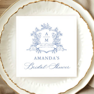 Elegantes Watercolor Wilde Blume Brautparty Serviette