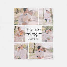 Elegantes Wedding Foto Fleece Blanket