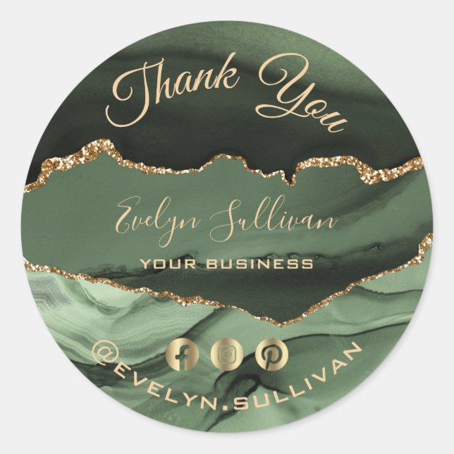 elegantes Weibchen Dankeschön Aufkleber (Vorderseite)