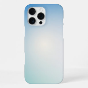 Elegantes weiches Blau und Weiß Ombre iPhone 16 Pro Max Hülle