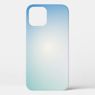 Elegantes weiches Blau und weißer Ombre Case-Mate iPhone Hülle