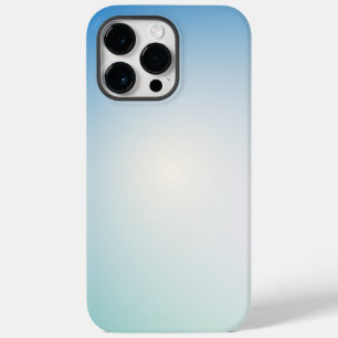 Elegantes weiches Blau und weißer Ombre Case-Mate iPhone 14 Pro Max Hülle