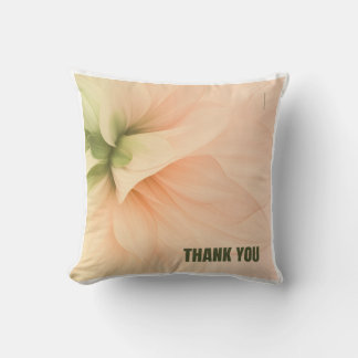 Elegantes weiches Blumen-"Dankeschön"-Kissen Kissen