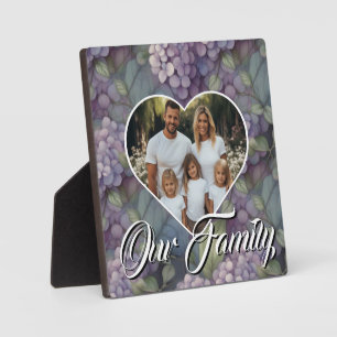 Elegantes, weiches, lila Foto in Aquarellfarben Fotoplatte