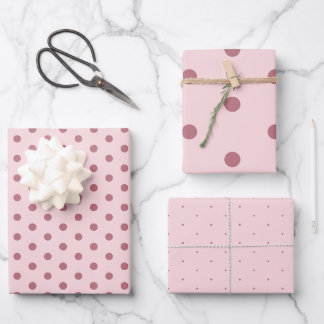 Elegantes weiches Polka Dot Geschenkpapier