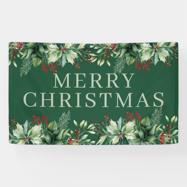 Elegantes Weihnachten  Banner (Horizontal)