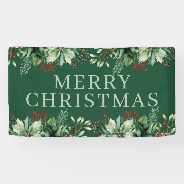 Elegantes Weihnachten  Banner (Horizontal)