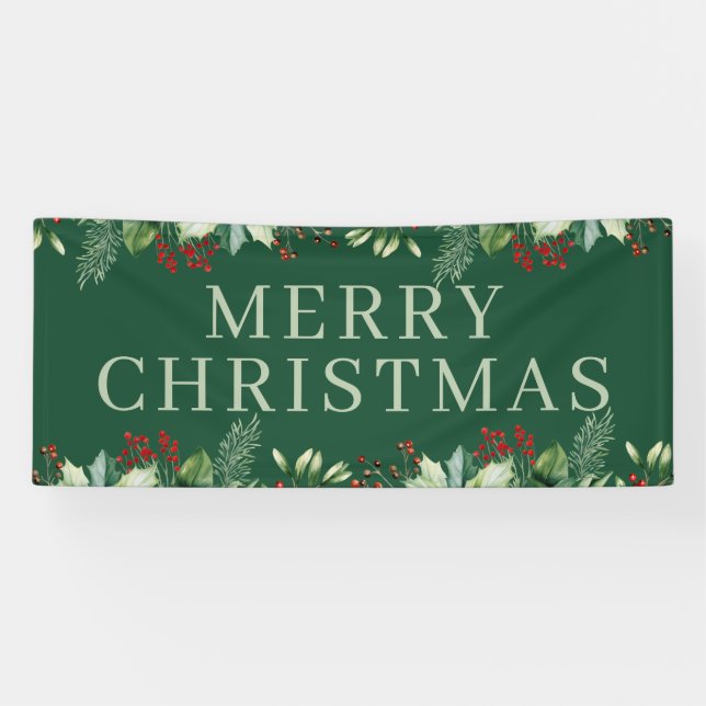 Elegantes Weihnachten  Banner (Horizontal)