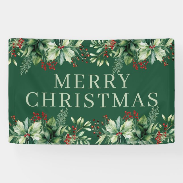 Elegantes Weihnachten  Banner (Horizontal)