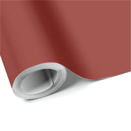 Elegantes Weihnachten Einfarbig Rot Geschenkpapier