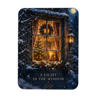 Elegantes Weihnachten, gemütliches Licht im Winter Magnet