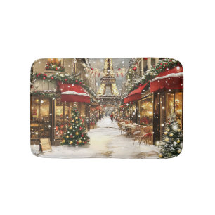 Elegantes Weihnachten in Paris Urlaub Badematte