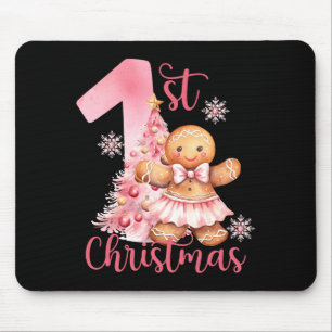 Elegantes Weihnachten Wasserfarbe Schnee Kinder T- Mousepad